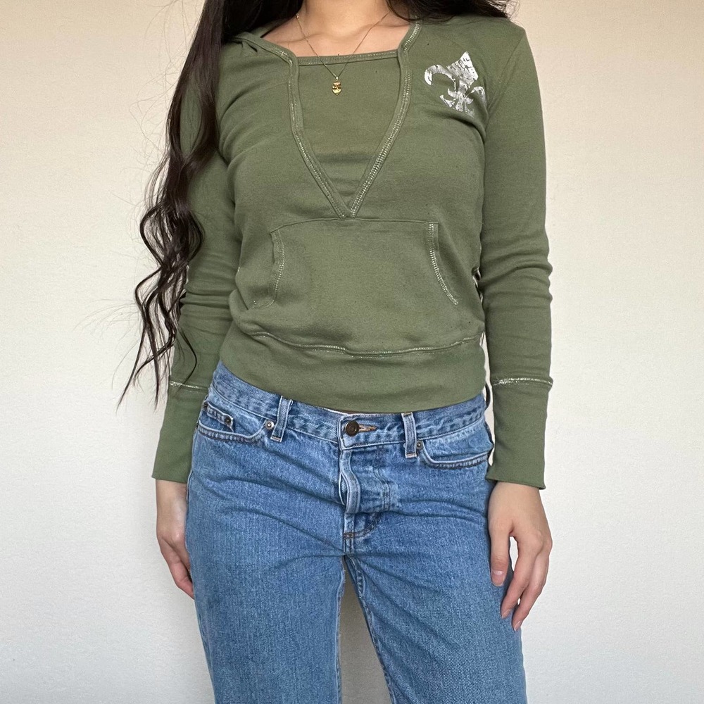 Savvy Green Graphic T-Shirt Hoodie